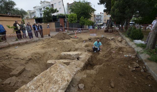 Aydın'da yol yenileme çalışmasında insan kemikleri bulundu