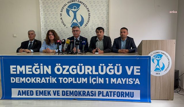 KESK Eş Genel Başkanı Ahmet Karagöz, Diyarbakır’da İstasyon Meydanı’nda yapılacak 1 Mayıs mitingine çağrı yaptı