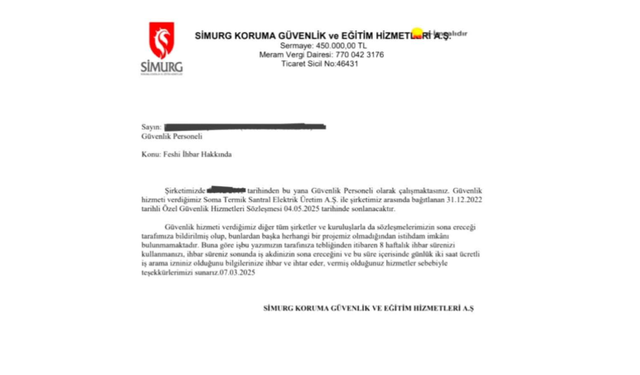 Soma'da Torku Termik Santrali'nde 41 güvenlik görevlisi işten çıkarıldı