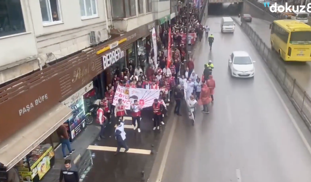 Gaziantep'de emekçiler 1 Mayıs'a akıyor