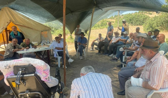 Tunceli'de maden ocağına karşı nöbet 2’nci gününde