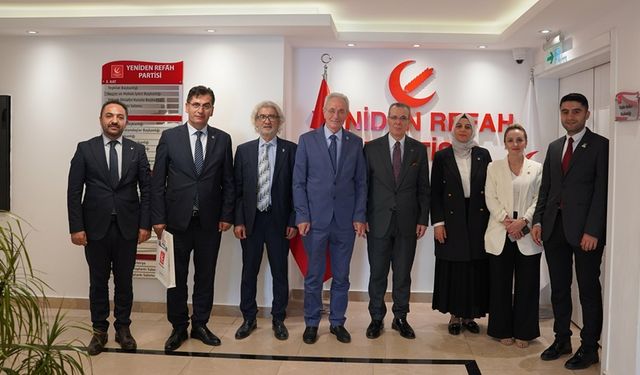 Saadet Partisi ve HÜDA-PAR heyetleri, Yeniden Refah Partisi'ni ziyaret etti