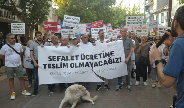 Eskişehir'de eylem yapan yurttaşların pankartına saldıran kadına AKP İl Başkanı'ndan "provokasyona gelmeyin" açıklaması
