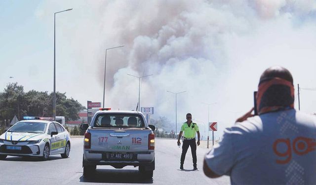 Çanakkale'de orman yangını: Boğaz trafiği ve havalimanı pisti kapatıldı