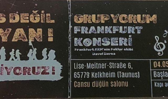Almanya’da Grup Yorum konserine katıldı, Türkiye'de gözaltına alındı