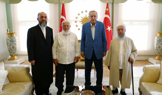 İsmailağa Cemaati'nden Cumhurbaşkanı Erdoğan'a ziyaret