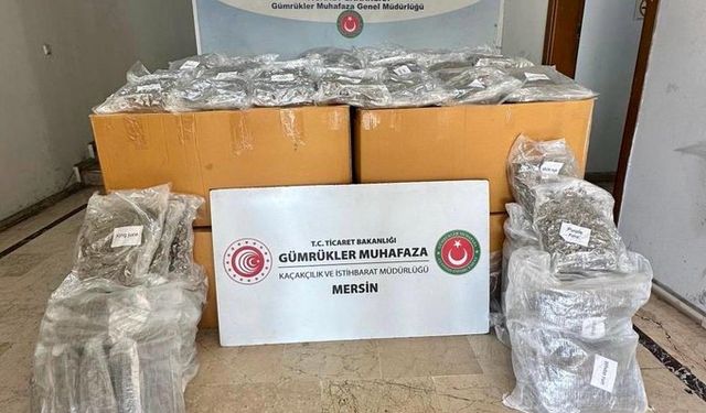 Mersin Limanı'nda 587 kilo uyuşturucuya el konuldu