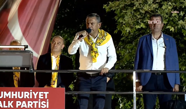 CHP'nin Tokat mitinginde Özel'den, Adalet Bakan'ı Tunç'a tepki