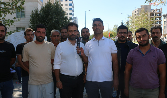 Adıyaman'da Köy Evi Projesi işçilerinden protesto: 5 aydır paramızı alamıyoruz