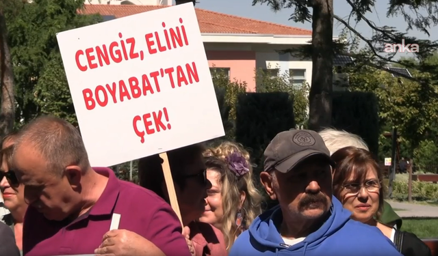 Maden projesine karşı protesto: Cengiz elini Boyabat'tan çek