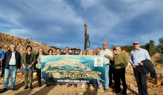 Fatsa’da durdurulan altın madeni sondajı yeniden başladı