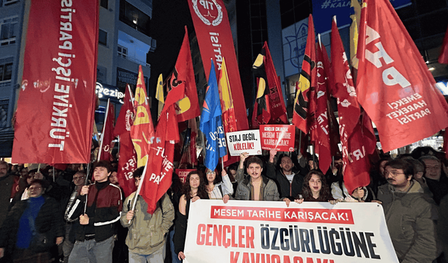 16 gencin tutuklanmasına protesto: Devlet patronlara köle pazarlıyor