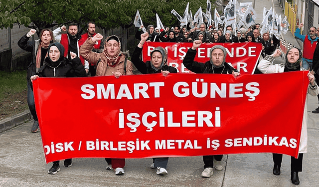 Smart Solar'da 'grev kırıcılığı' gerilimi: İşçiler merkeze yürüdü