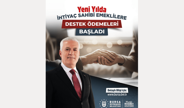 Büyükşehir’den emeklilere yeni yıl desteği