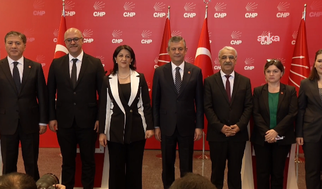 DEM Parti İmralı Heyeti CHP Genel Başkanı Özgür Özel ile görüştü