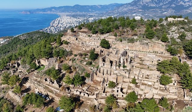 Antalya'daki Syedra Antik Kenti'nin zeytinyağı üretim merkezi olduğu belirlendi