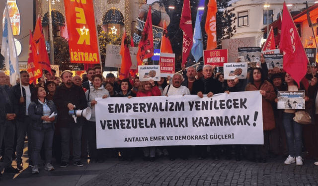 Antalya EDG’den ABD’nin Venezuela’ya yönelik saldırılarına protesto