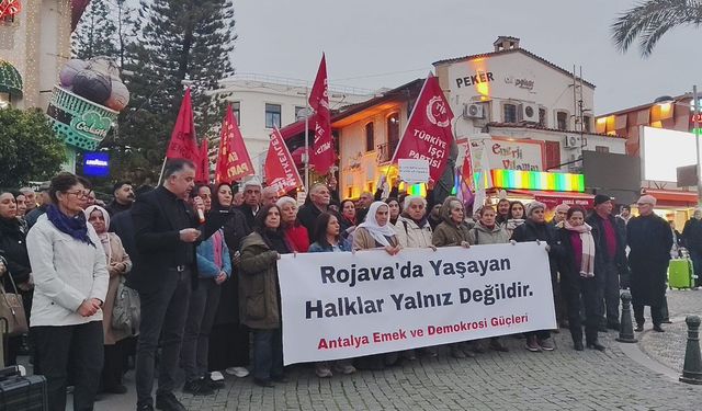 Antalya Emek ve Demokrasi Güçleri: Kürt halkının yanındayız