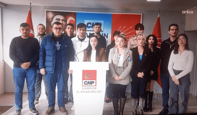 Samsun'da CHP'li gençlerden KYK bursu tepkisi: Bu artış değil, sadakadır