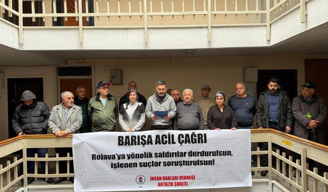 İHD Antalya Şubesi: Kobanê ve Kuzey Doğu Suriye’de savaş suçları durdurulsun