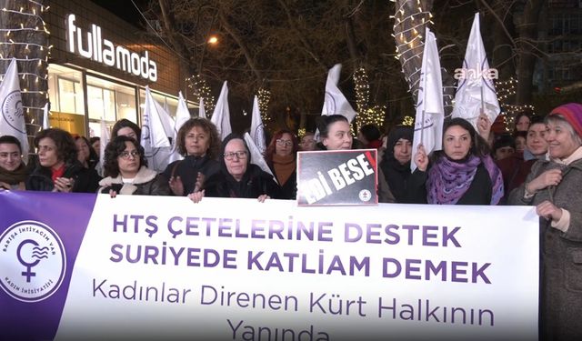 Ankara'da Barışa İhtiyacım Var Kadın İnisiyatifi'nden Suriye'deki saldırılara tepki