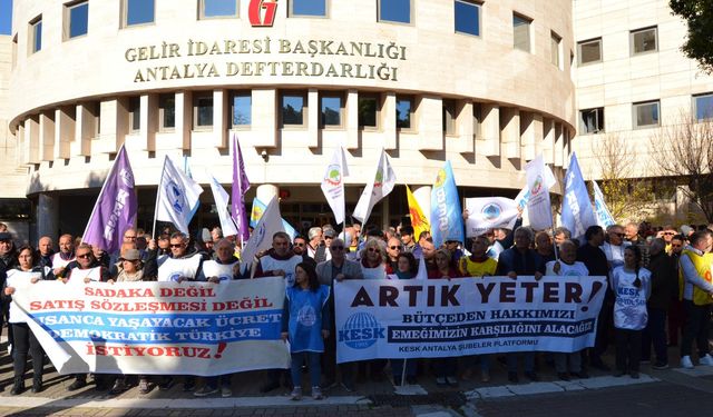 KESK’ten Antalya 1 günlük iş bırakma: Geçinemiyoruz, ek zam istiyoruz