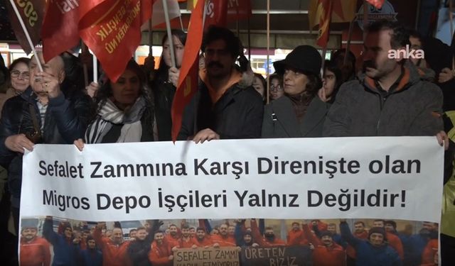 Migros işçilerine destek için Ankara'da boykot çağrısı: Depo işçisinin sesini ve taleplerini yükseltin