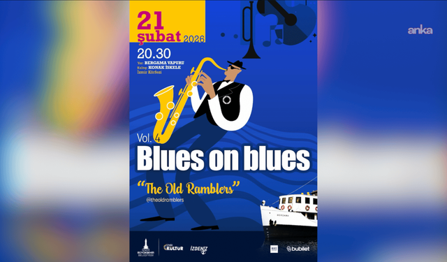 Blues on Blues dördüncü kez Bergama Vapuru'nda yapılacak