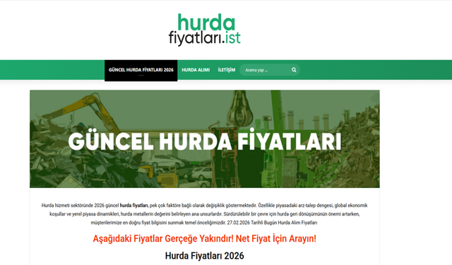 Hurda Bakır Fiyatları