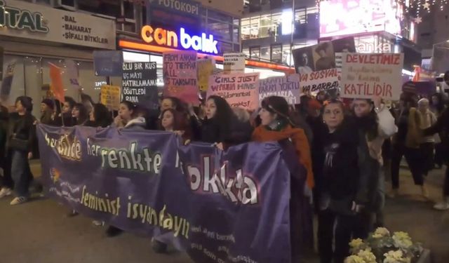 Ankara'da 20. Feminist Gece Yürüyüşü gerçekleştirildi