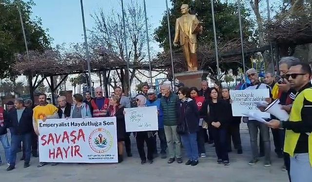 Batı Antalya Emek ve Demokrasi Güçleri: Savaş çığırtkanlığına hayır