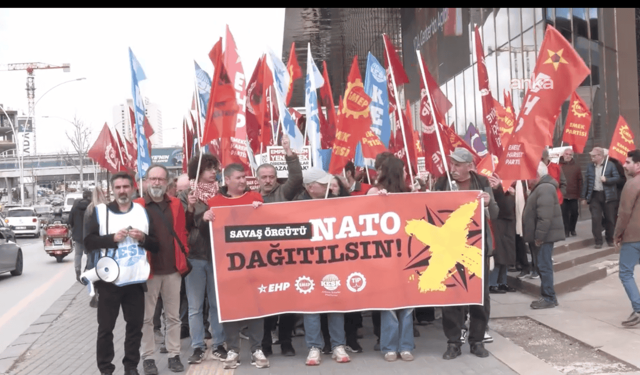 TİP, EMEP, EHP ve KESK’ten “NATO dağıtılsın” eylemi