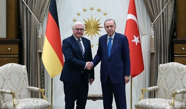 Cumhurbaşkanı Erdoğan Almanya Cumhurbaşkanı Steinmeier ile görüştü