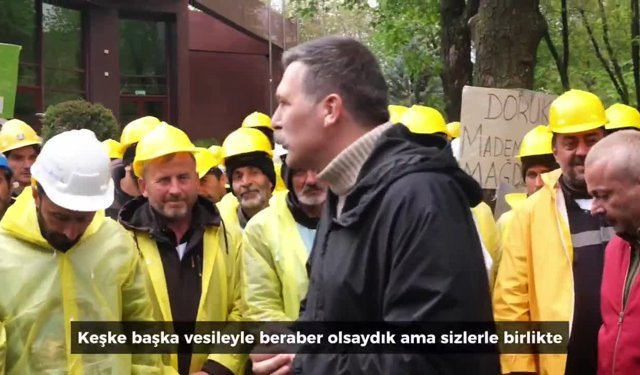 Erkan Baş, Doruk Madencilik işçilerini ziyaret etti