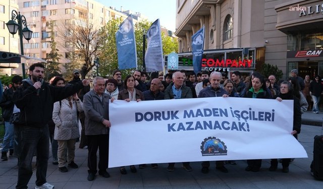 Ankara'da eylem yapan Doruk Madencilik işçilerine Eskişehir'den destek
