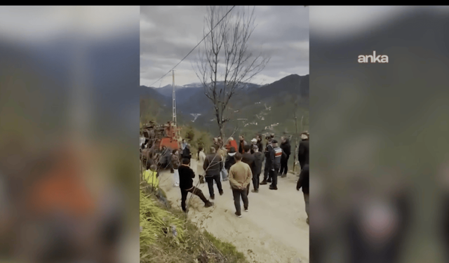 Giresun'da Alagöz Maden'in sondaj girişimine köylüler geçit vermedi