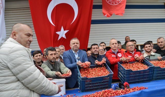 Kuzey Ege'nin en erkenci kirazı Manisa'nın Sancaklıbozköy ve Sancaklı İğdecik'te görücüye çıktı