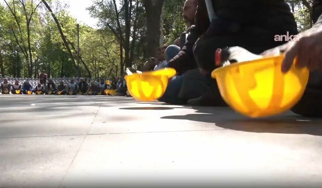 Doruk Madencilik işçilerinin açlık grevi sürüyor: Yıldızlar Holding önünde bir araya gelme çağrısı yinelendi