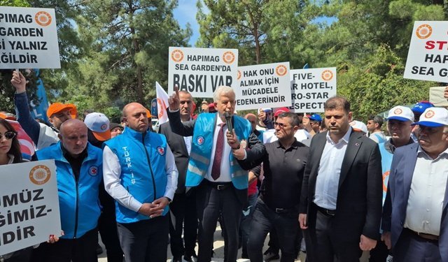 Bodrum'da turizm işçileri grevde: İş ekmek yoksa barış da yok