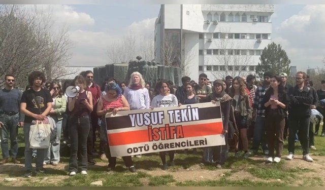 ODTÜ öğrencilerinden okul saldırılarına karşı protesto: Yusuf Tekin istifa