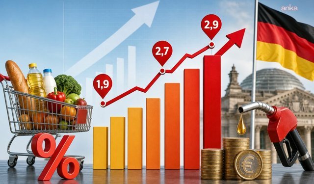 Almanya'da Nisan'da enflasyon yüzde 2,9'a yükseldi