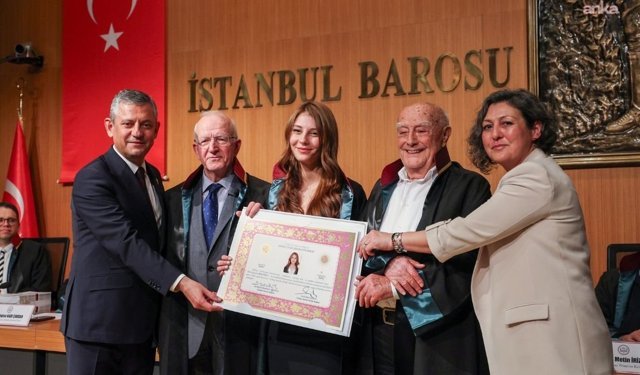 Özgür Özel kızı avukatlık ruhsatını aldı