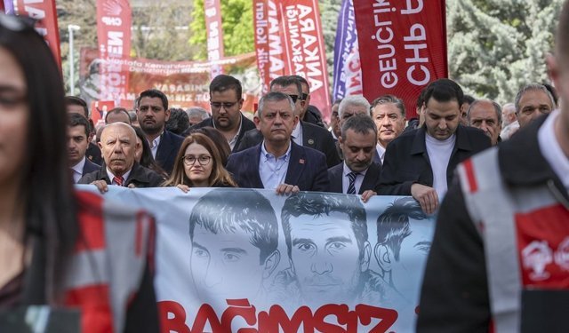 Özgür Özel, Deniz Gezmiş, Hüseyin İnan ve Yusuf Aslan için düzenlenen anma törenine katıldı