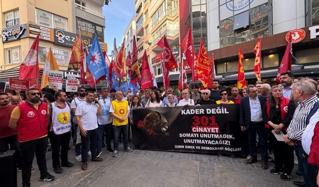 İzmir'de demokrasi bileşenlerinden Soma açıklaması