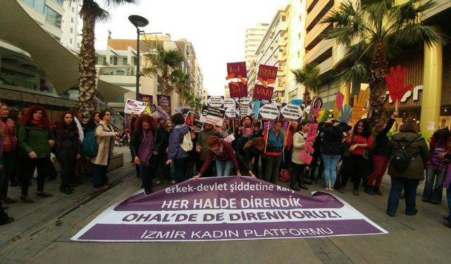 Kadınlar mücadele ve dayanışma için alanlara çıktı