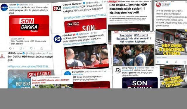 Havuz medyasından HDP’ye saldırıya ‘çatışma’ ve ‘silah sesleri’ çarpıtması