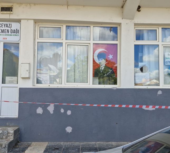 Gökçeyazı Türkmen Dağı Çevre Derneği binasına saldırı