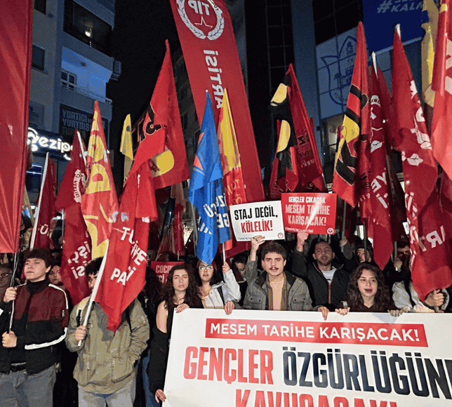 16 gencin tutuklanmasına protesto: Devlet patronlara köle pazarlıyor