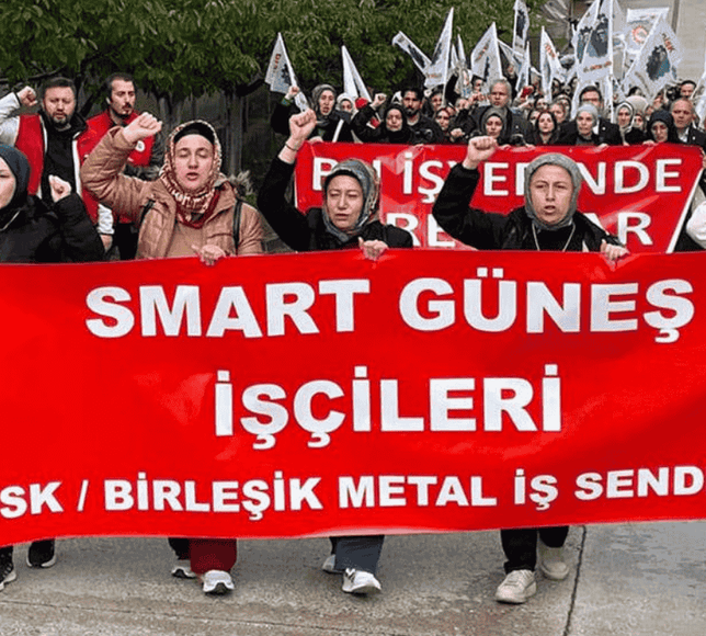 Smart Solar'da 'grev kırıcılığı' gerilimi: İşçiler merkeze yürüdü