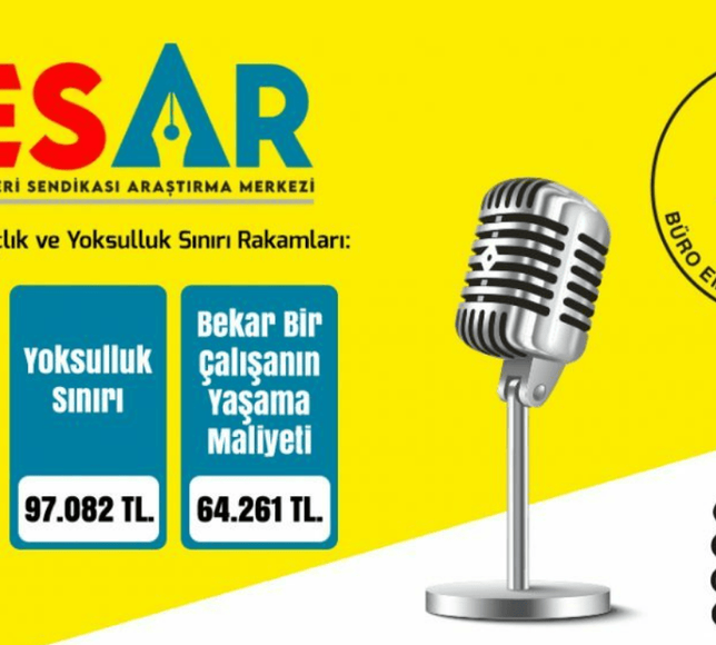 BES-AR: 4 kişilik bir memur ailesinin 2025 aralık ayı açlık sınırı 39 bin, yoksulluk sınırı 97 bin lira